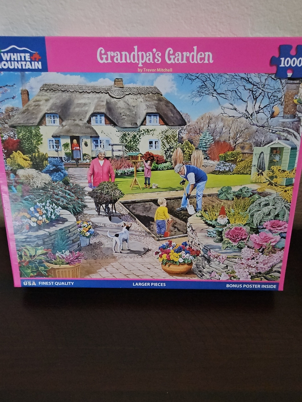 GRANDPA'S GARDEN 1000 PIECE WHITE MOUNTAIN PUZZLE